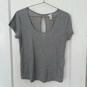 Forever 21 knitted grey crop tee